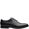 CLARKS  MENS  SHOE - BLACK LEATHER